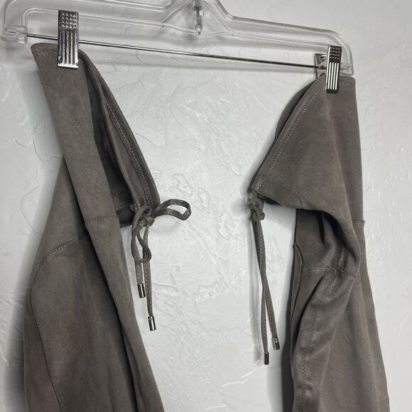 Liz Claiborne Yarmont Block Heel Over the Knee Boots Tan Taupe Size 6M - Picture 14 of 16